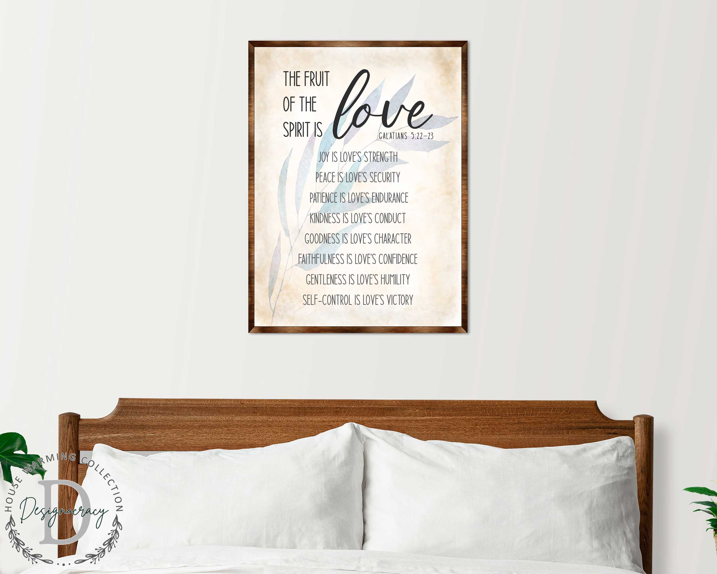 Fruit of the Spirit Sign - Wooden Christian sign - Verse sign - Galatians 5 22 - House warming gift - Bible sign - Scripture sign - 310347