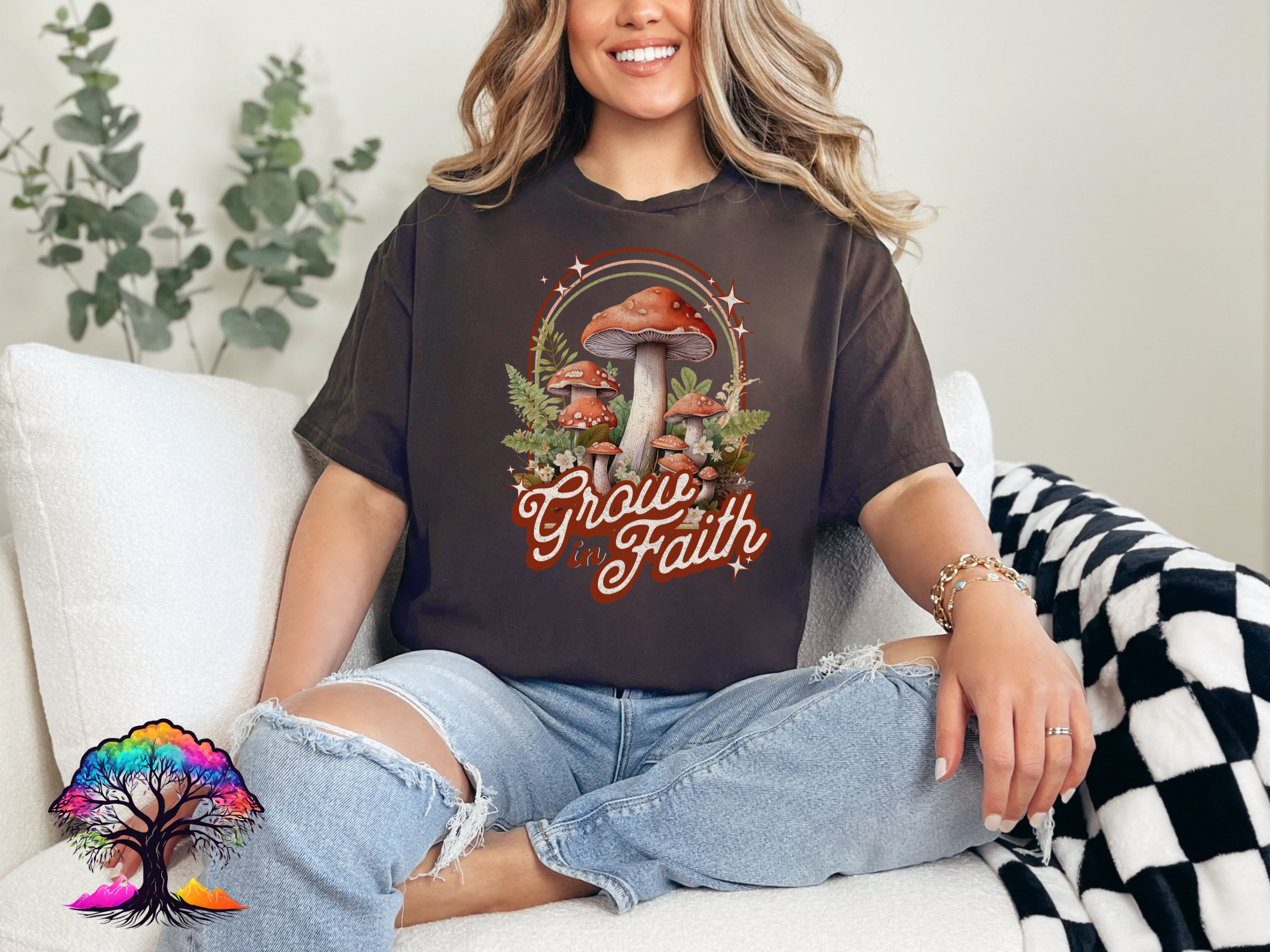 Christian Tshirt- Grow in Faith- Eco Brand