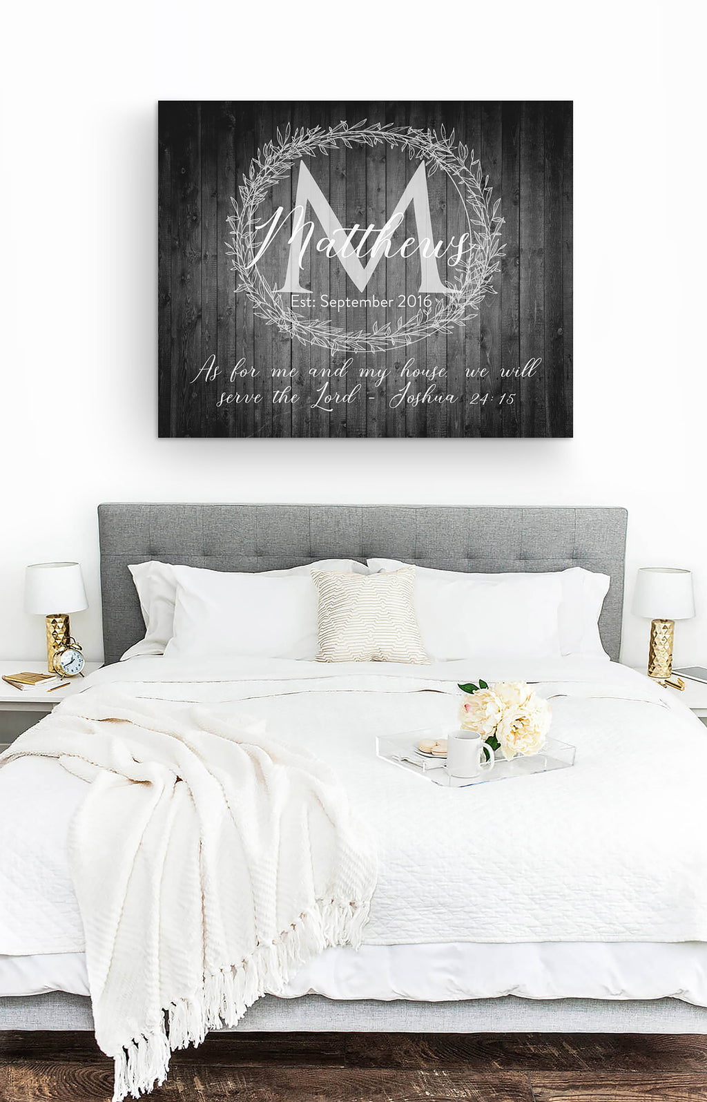 As for Me and My House Sign • Custom Joshua 24:15 Decor