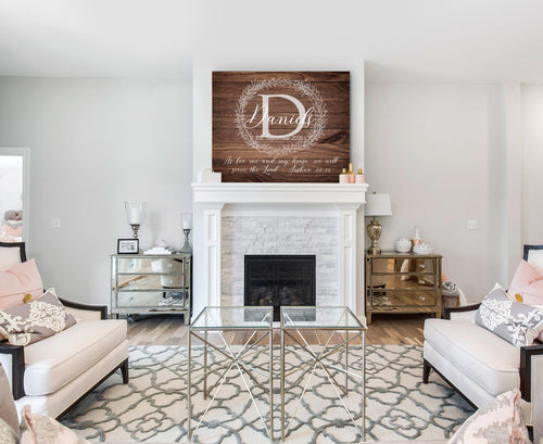 As for Me and My House Sign • Custom Joshua 24:15 Decor